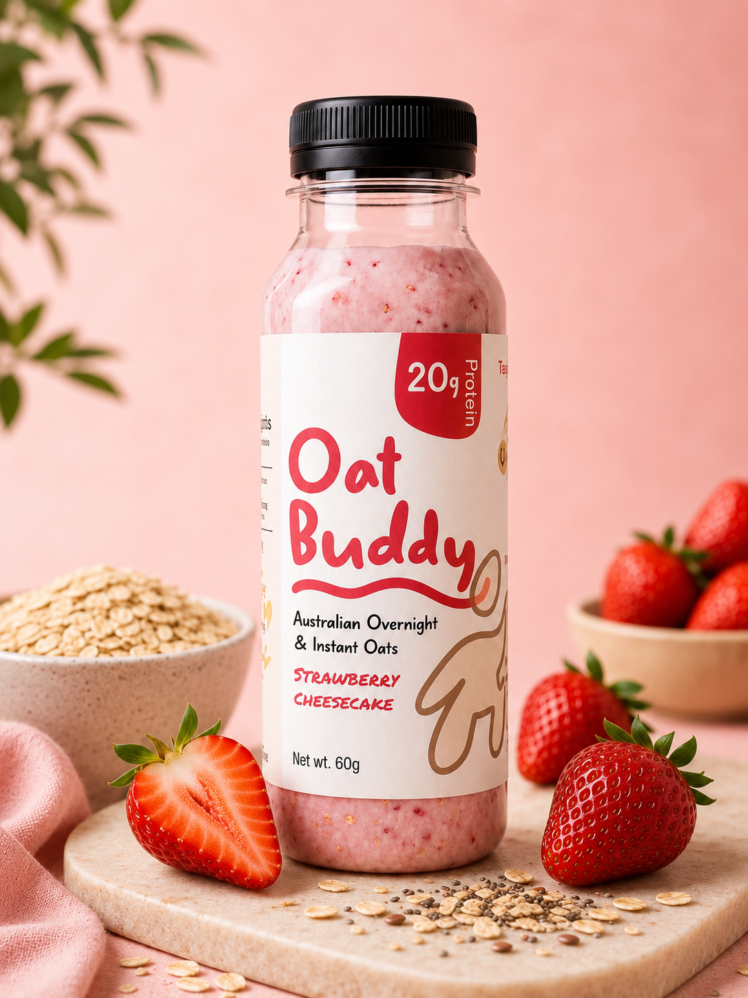 Strawberry Cheesecake bottle packshot